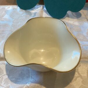 Lenox Cream Bowl with Subtle Gold Accent